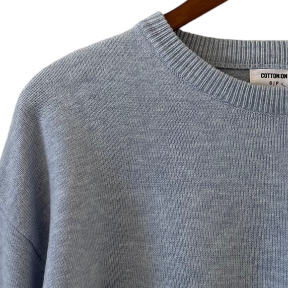 Cotton On NEW Cropped Baby Blue Sweater Size S - Picture 4 of 13